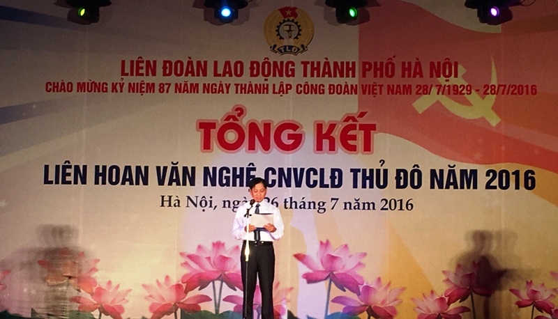 Tổng kết Liên hoan văn nghệ CNVCLĐ Thủ đô năm 2016